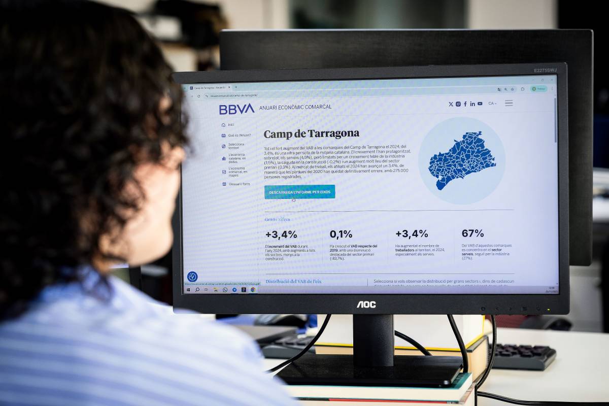 El sector serveis lidera el creixement econòmic del Camp de Tarragona el 2024, segons l’Anuari de BBVA