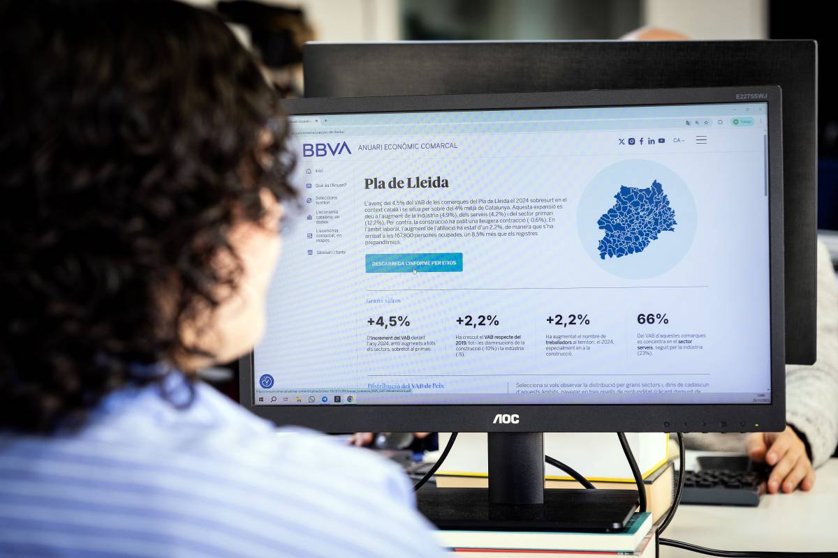 El portal interactiu de l'Anuari Econòmic Comarcal de BBVA del Pla de Lleida - Hugo Fernández