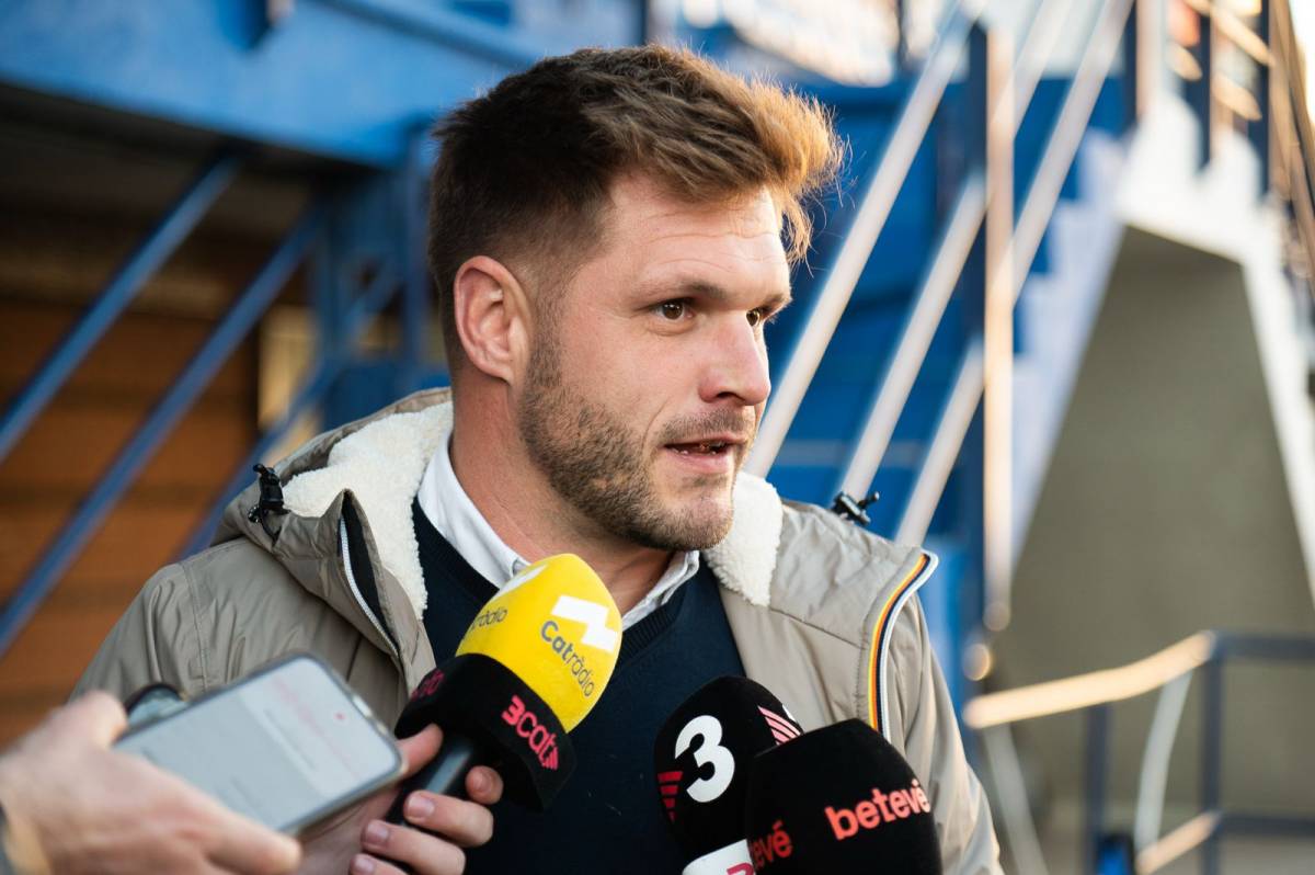 Costa, durant les declaracions als mitjans