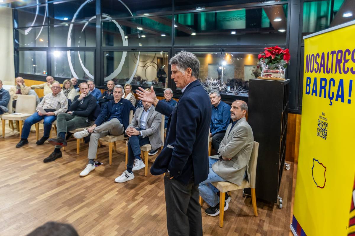 L'exconseller delegat del Banc Sabdell, Jaume Guardiola, durant l'acte - Juanma Peláez