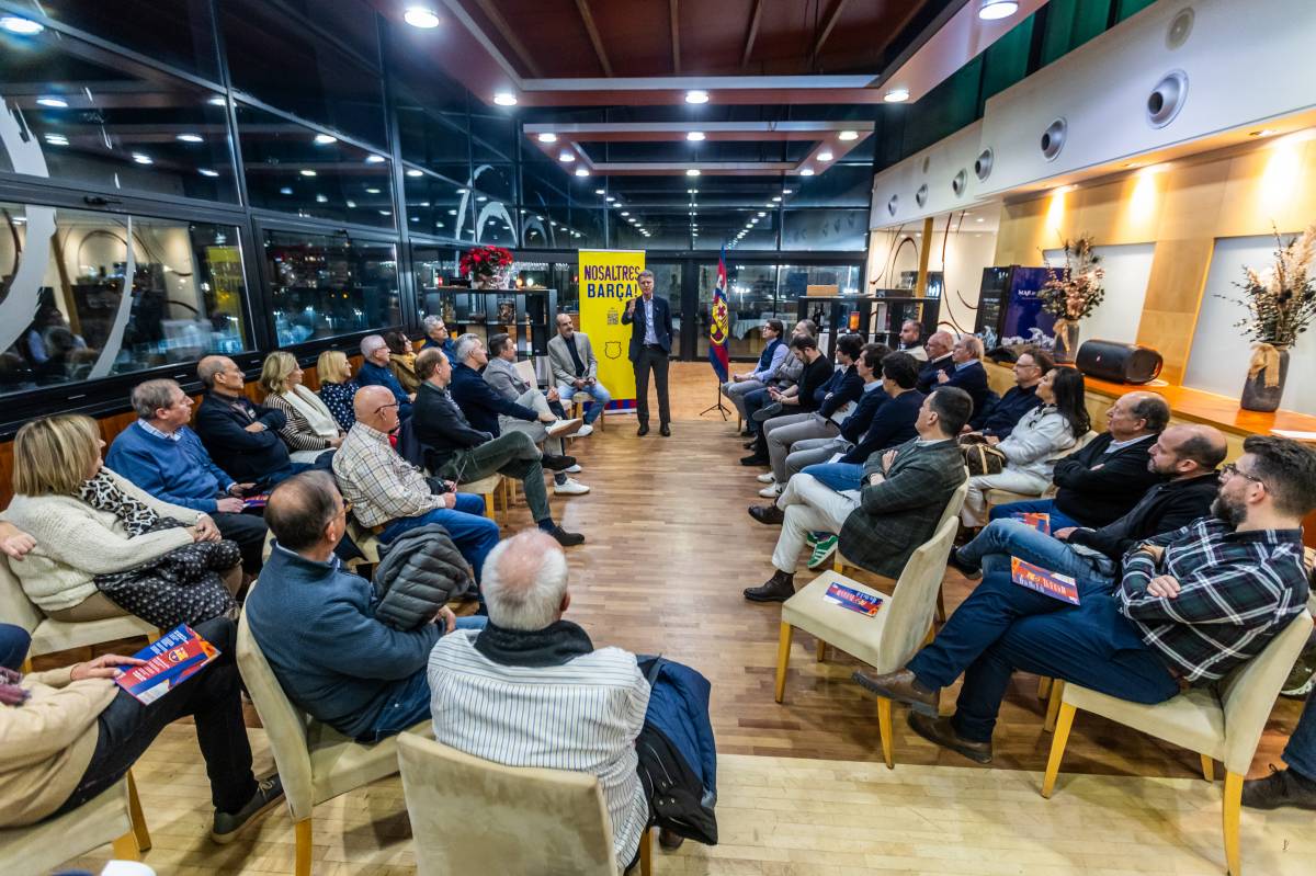 Un dels instants de l'acte al restaurant del Tennis - Juanma Peláez