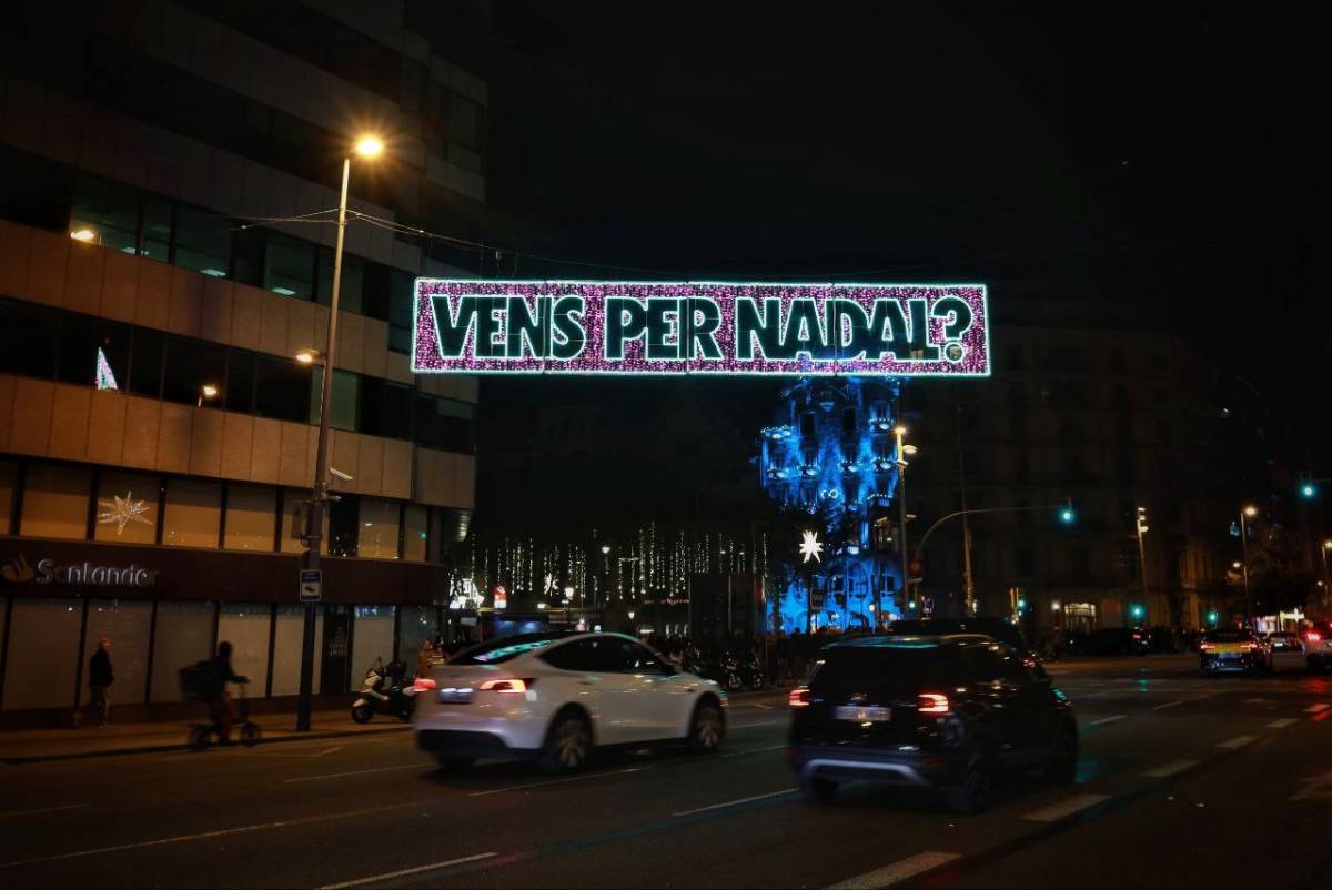 Les llums de Nadal del carrer Aragó. - Hugo Fernández