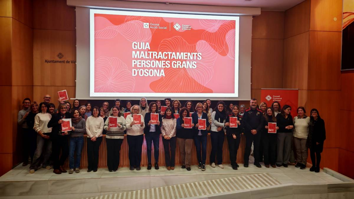 Presenten la guia de maltractaments a les persones grans d'Osona