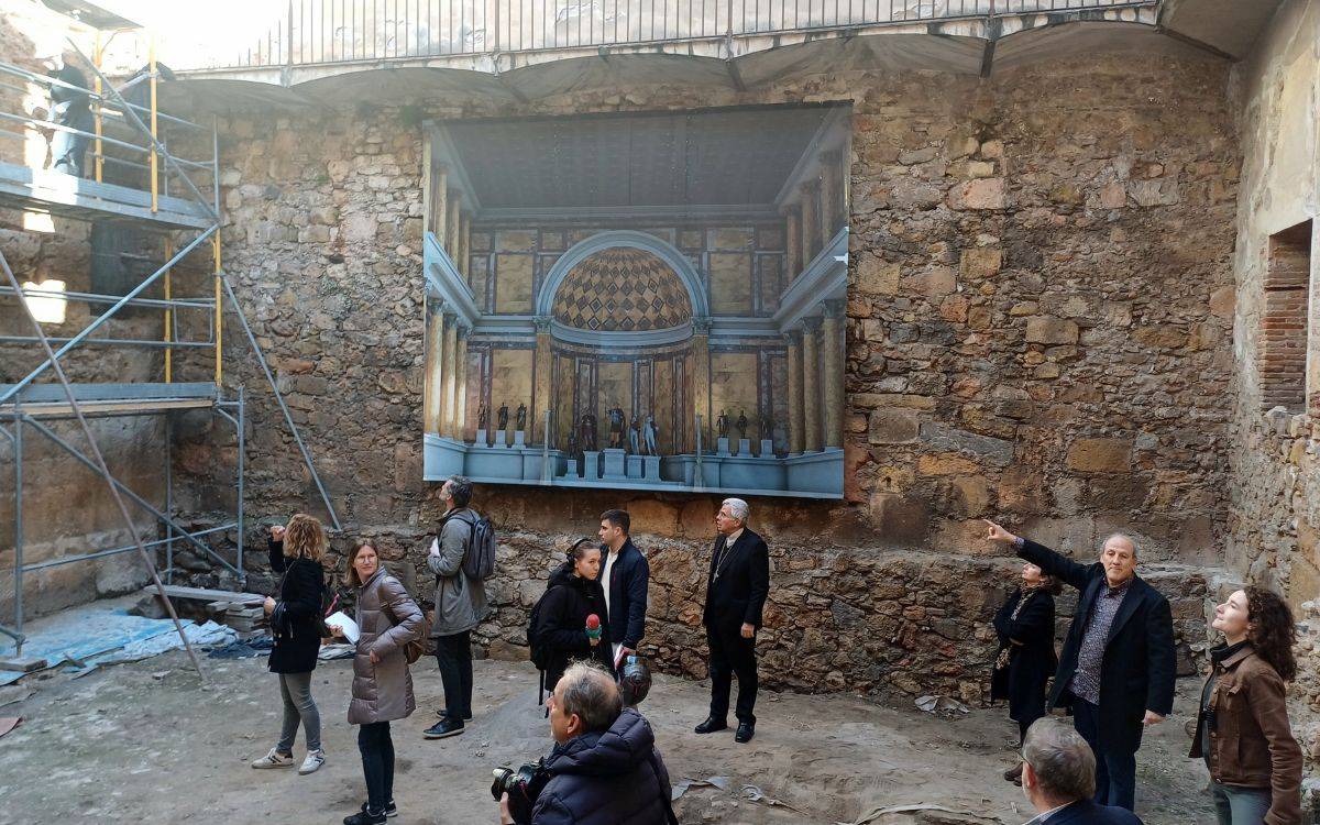 Demanen protegir «amb urgència» les restes de la sala axial del temple Flavi de Tarragona