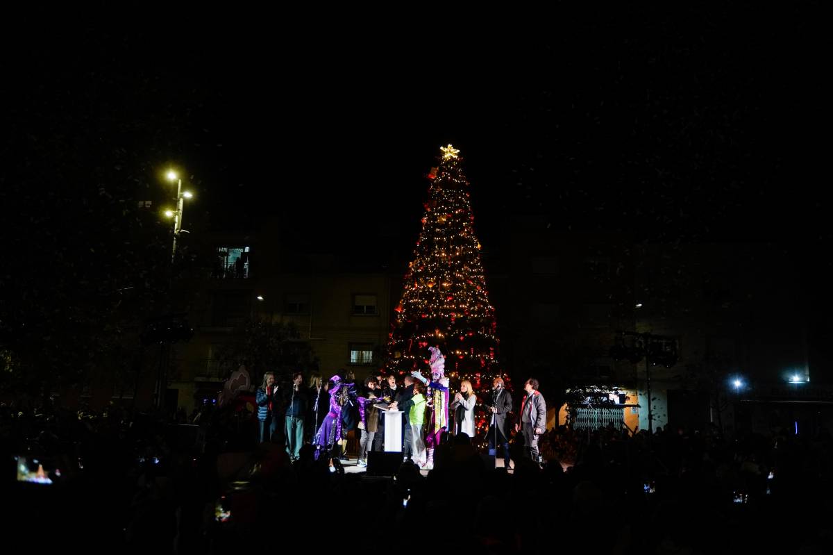 Encesa de llums de Nadal 2025 al barri de Ca n`Oriac, a Sabadell