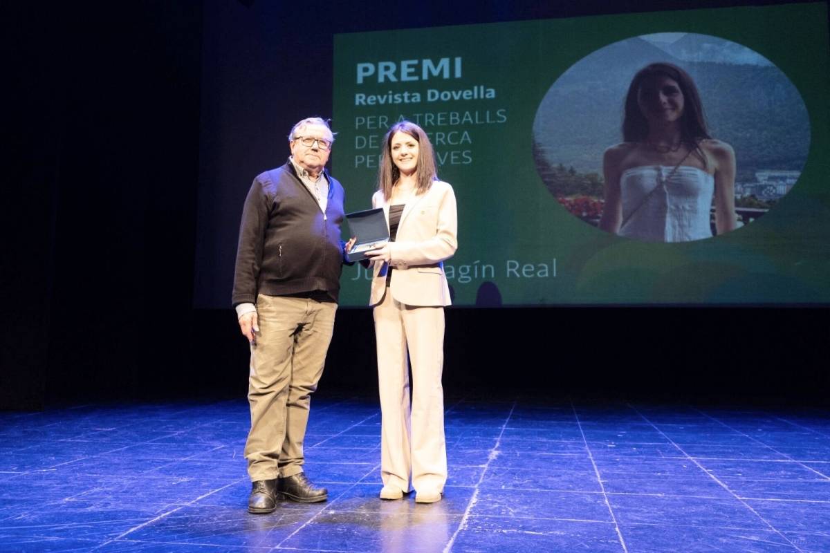 Judit Magín Real recull el Premi Dovella 2025 en el marc dels Premis Lacetània 