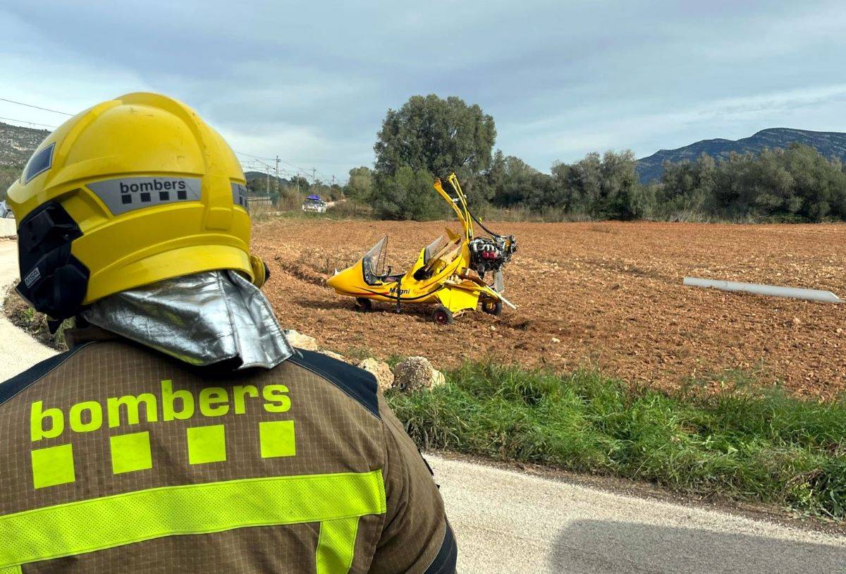 Ferit el pilot d'un autogir que s'ha estavellat a Ulldecona