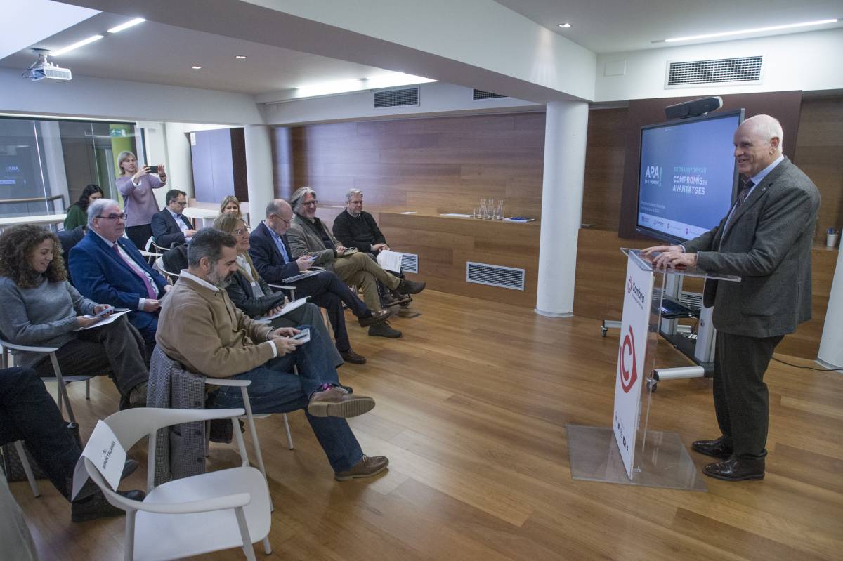 El president de la Cambra de Comerç de Terrassa, Ramon Talamàs - Nebridi Aróztegui El president de la Cambra de Comerç de Terrassa, Ramon Talamàs