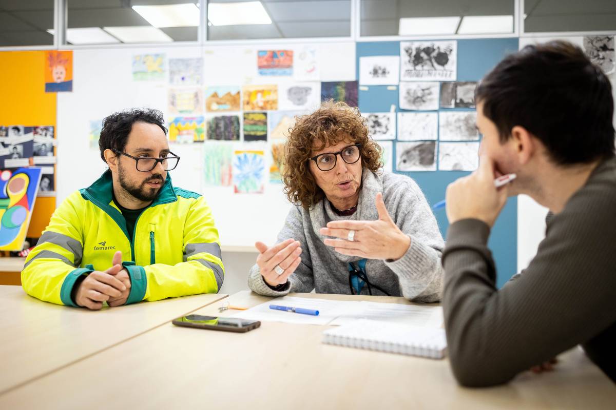 Marta Jordi i Cristian Cárdenas, fotografiats a Femarec - Hugo Fernández Marta Jordi i Cristian Cárdenas, fotografiats a Femarec