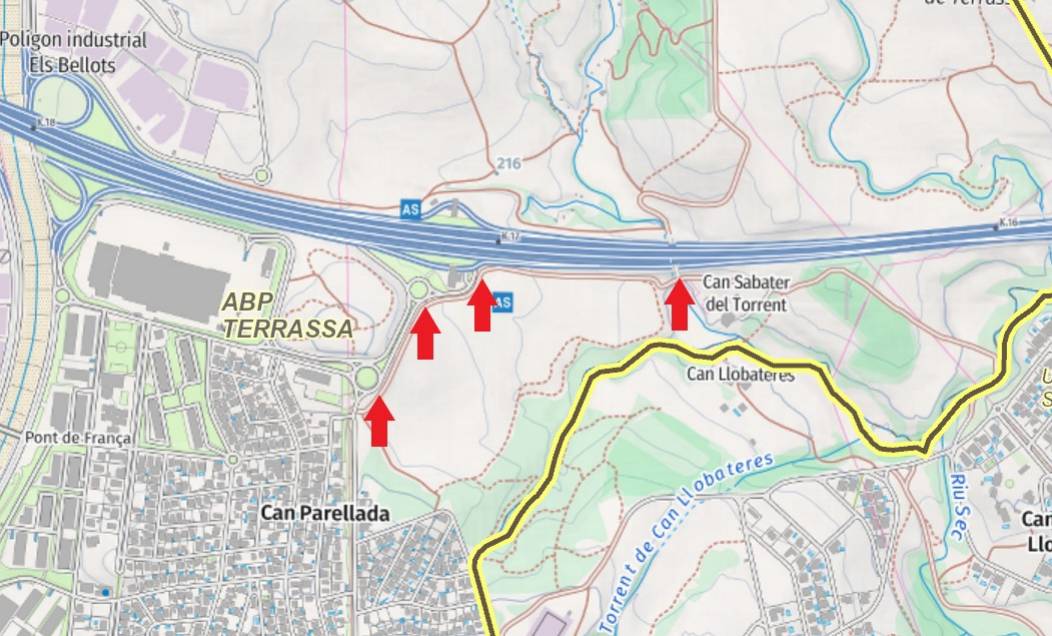 Mapa dels punts estàtics de control - 