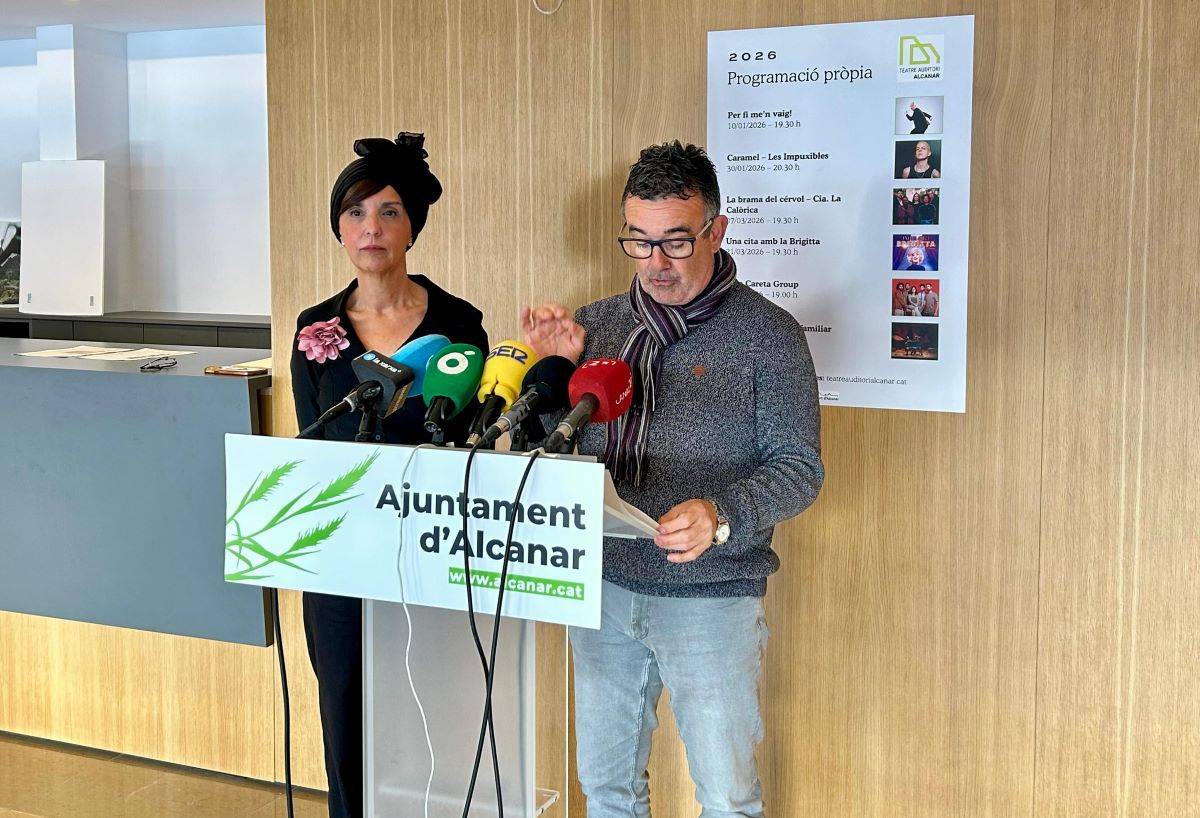 La programació pròpia del Teatre Auditori d'Alcanar inclou sis propostes per arrencar l'any