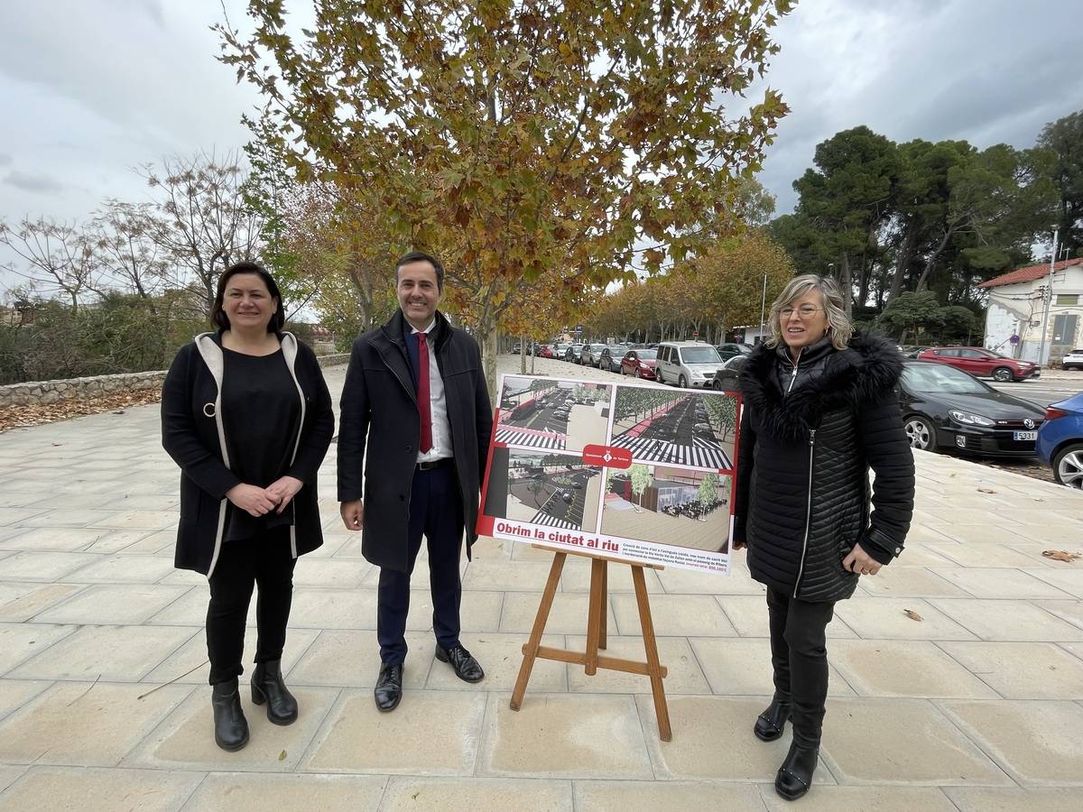 Tortosa obre la ciutat al riu amb una zona d'oci, un nou carril bici i la reordenació de la rambla Felip Pedrell