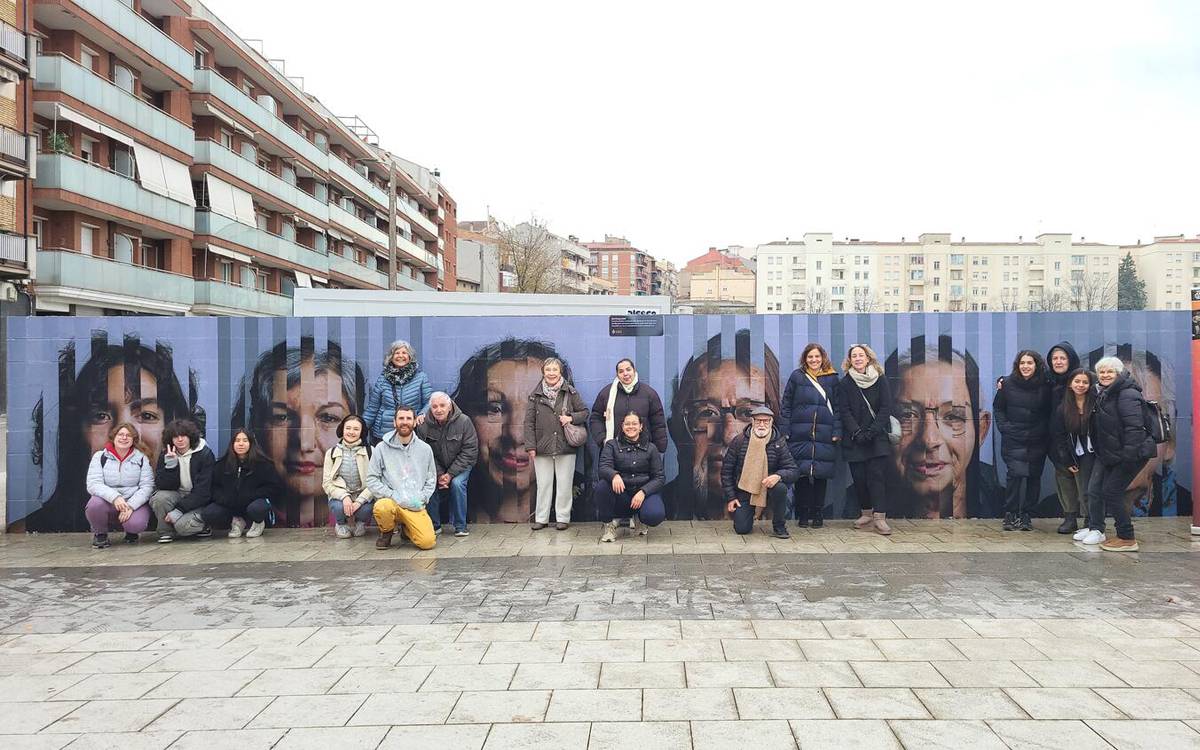 Un mural fotogràfic de 22 m2 culmina la 13a edició d'Art K'Suma a la Fàbrica Nova