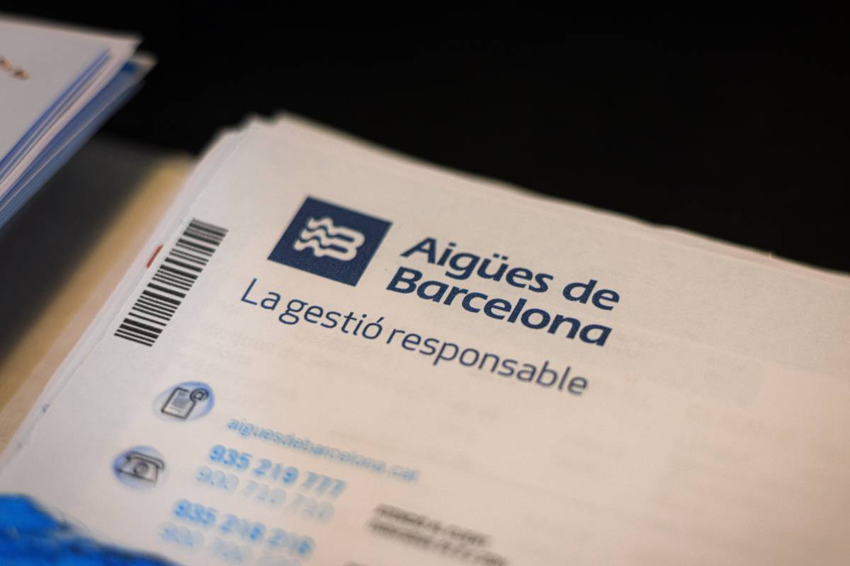 Una factura d'Aigües de Barcelona en una imatge d'arxiu. - ACN