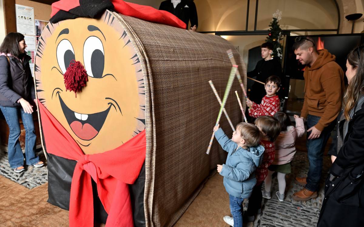 Imatge del tió al Morell - Ajuntament del Morell