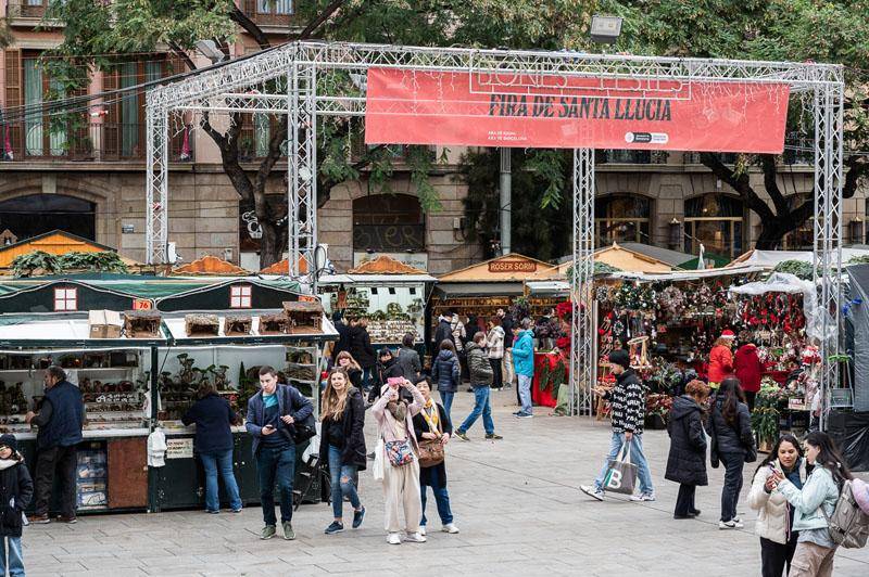Fira de Santa Llúcia a Barcelona 2025: horaris i com arribar-hi