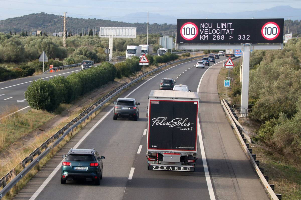 En vigor la reducció de velocitat al tram ebrenc de l'AP-7