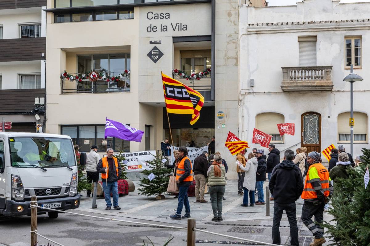 Treballadors municipals de Sant Quirze reclamen actualitzar el conveni col·lectiu