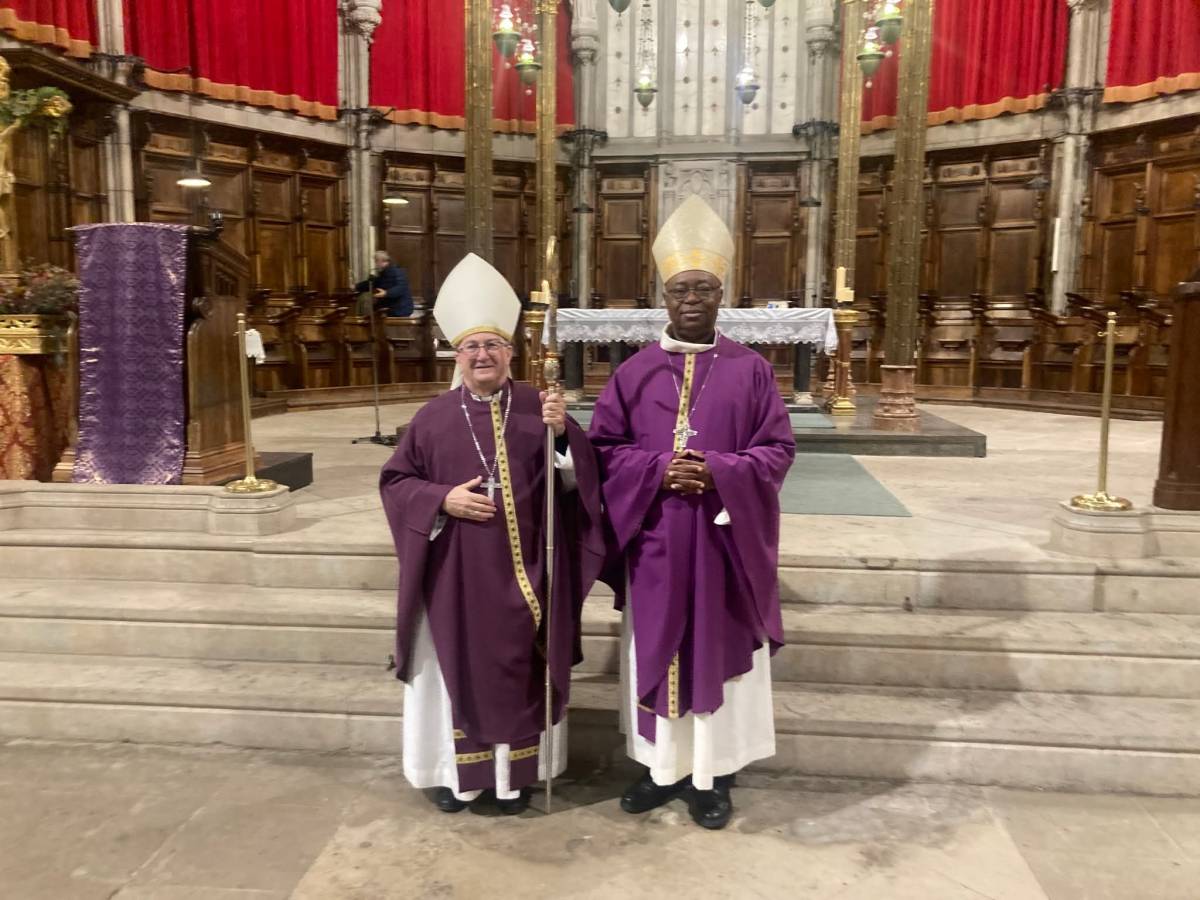 El bisbe de Tshumbe, de la República Democràtica del Congo, visita Solsona 