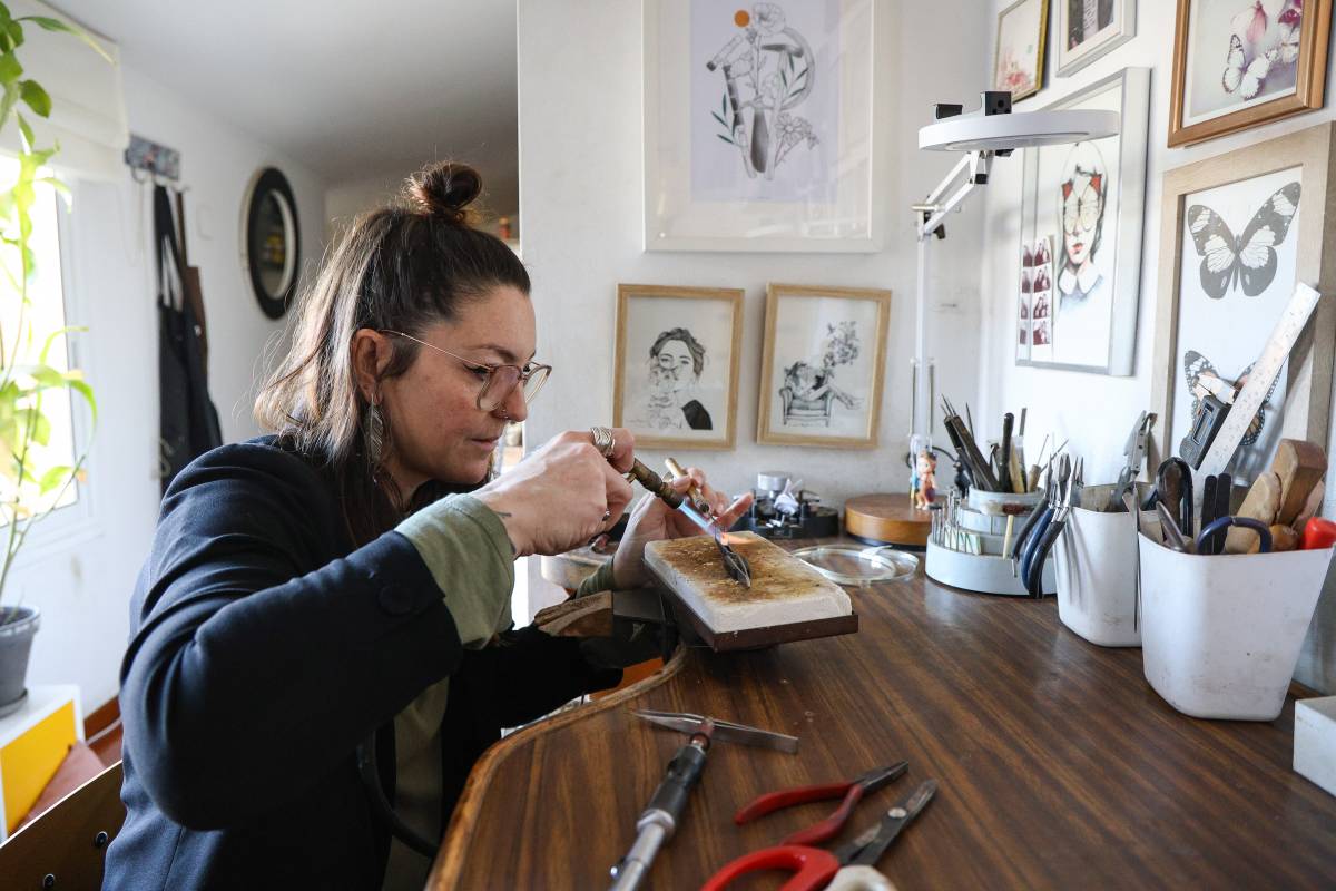 El seu taller, a Covadonga