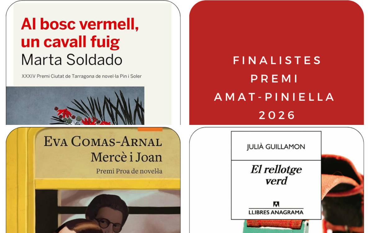 Comas-Arnal, Guillamon i Soldado, finalistes del XXVI Premi Joaquim Amat-Piniella 2026