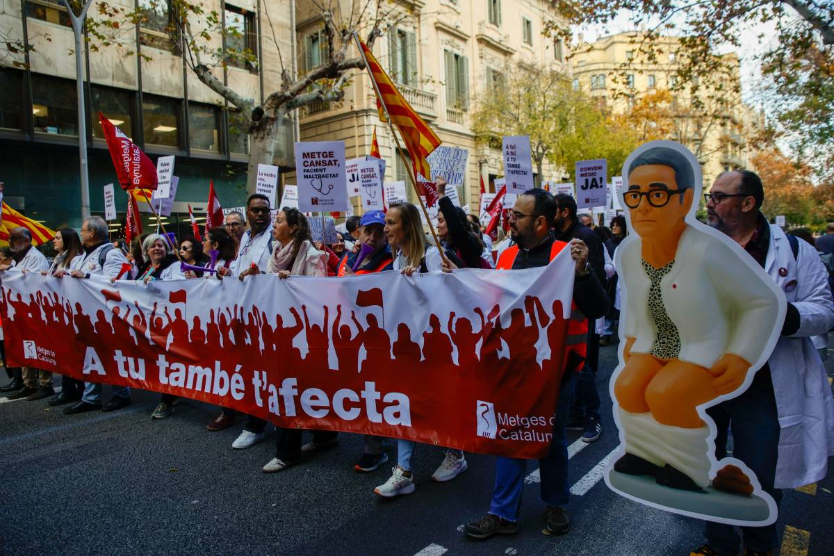 Il·lustració de la consellera de Salut com un caganer - Kike Rincón/Europa Press Il·lustració de la consellera de Salut com un caganer