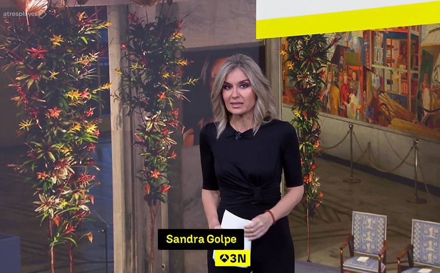 Sandra Golpe, presentadora de l`Antena 3 Noticias del migdia - Atresmedia Sandra Golpe, presentadora de l`Antena 3 Noticias del migdia