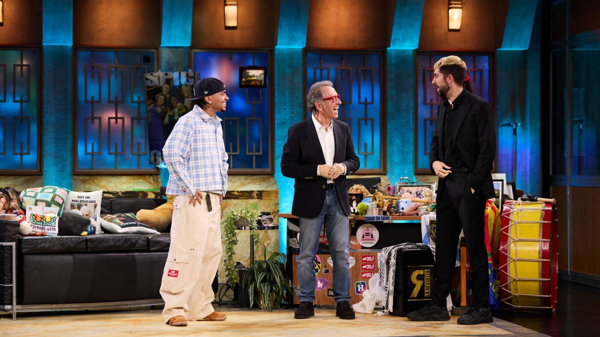 Ozuna, Jordi Hurtado i David Broncano a La Revuelta - RTVE Ozuna, Jordi Hurtado i David Broncano a La Revuelta