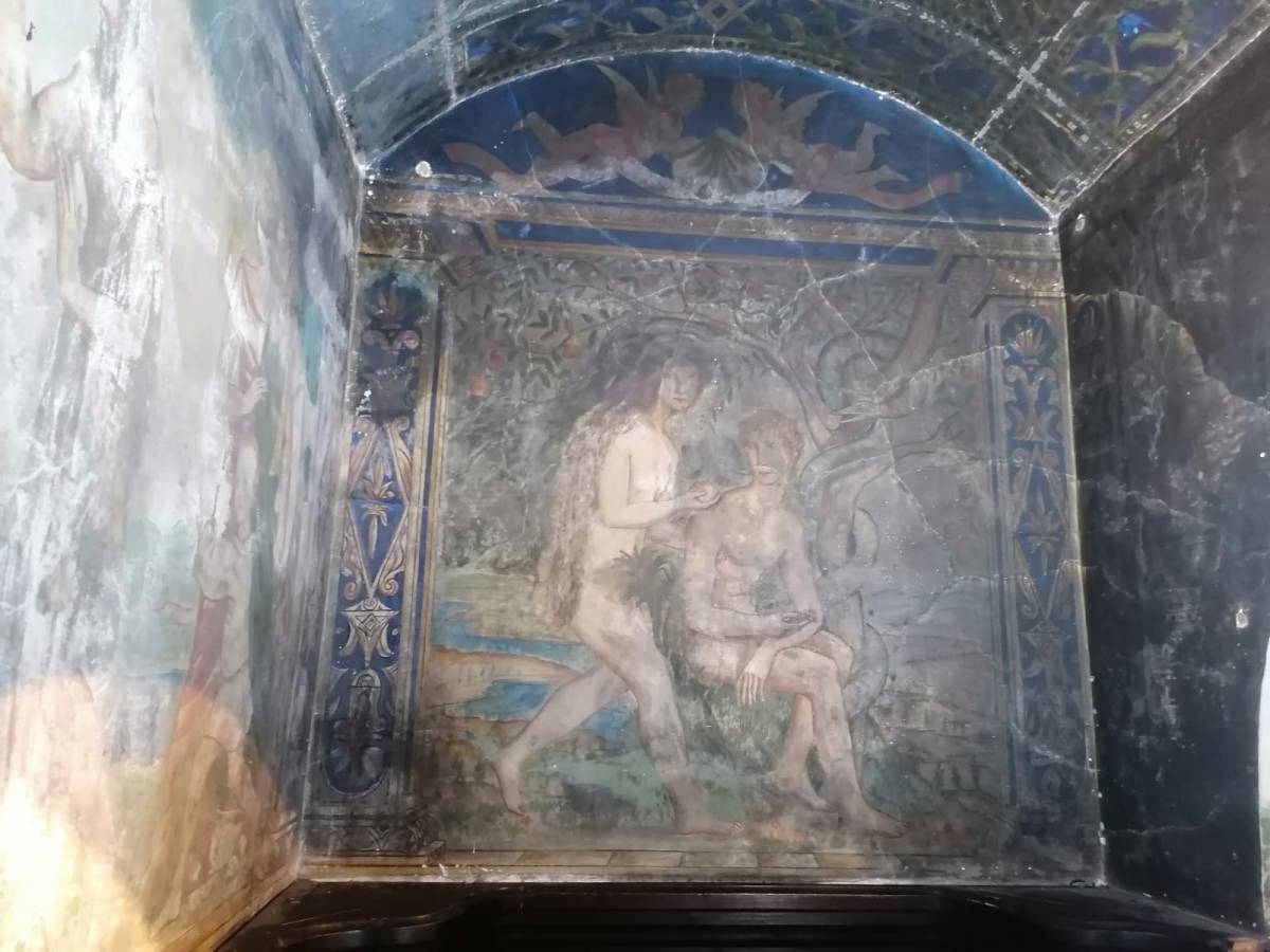 Eva censurada amb una planta. - Cedida/Generalitat