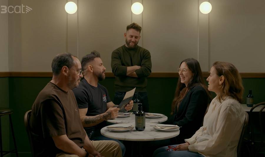 Un dels moments del programa del «Joc de cartes» on es va triar la millor bodega de Barcelona