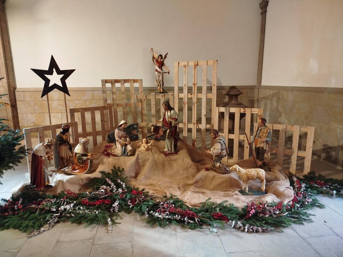Amisol col·labora en el pessebre del Palau episcopal de Solsona 