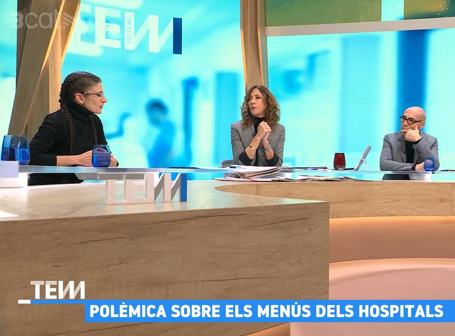 Un moment del debat, amb Maria Nicolau i Helena Garcia Melero