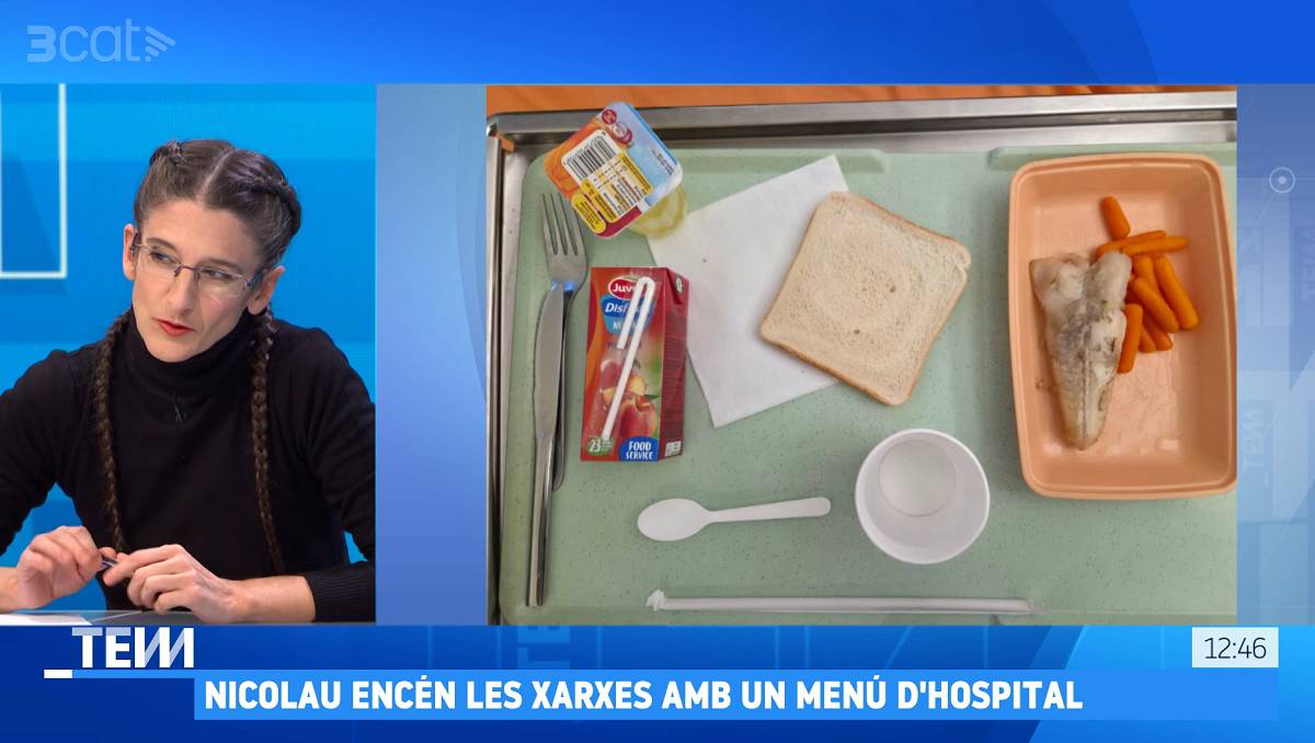 Maria Nicolau denuncia al «Tot es mou» el menjar que li van portar a la seva filla a l'hospital: la seva reflexió, molt aplaudida