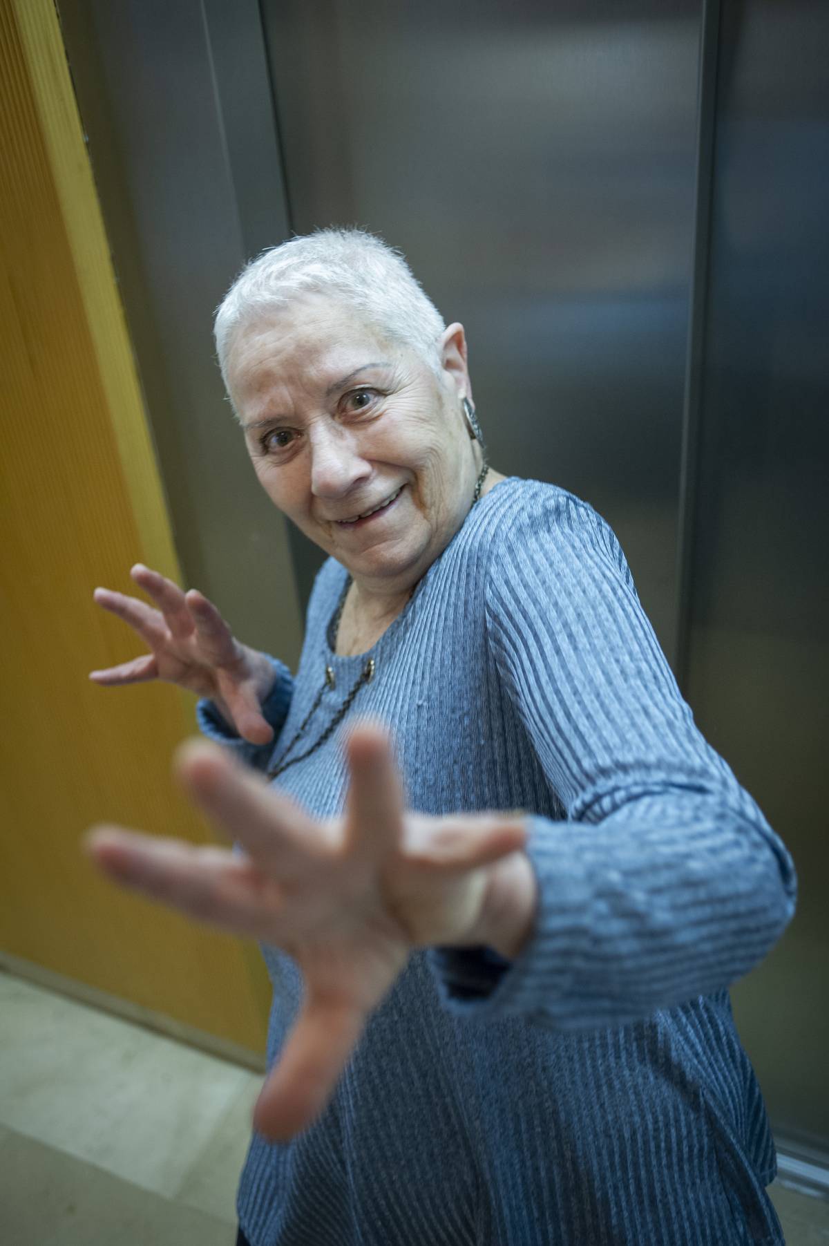 L'escriptora, abans de la presentació a Amics de les Arts - Alberto Tallón