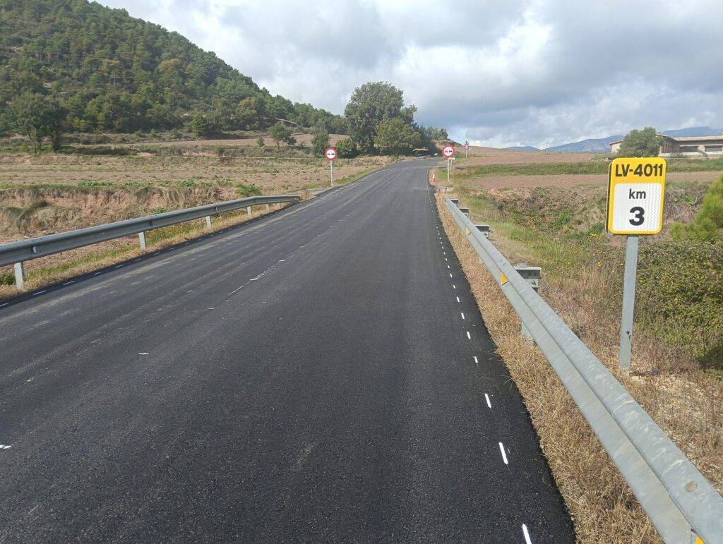 Rehabilitacio? carretera LV-4011 a Lladurs  - 