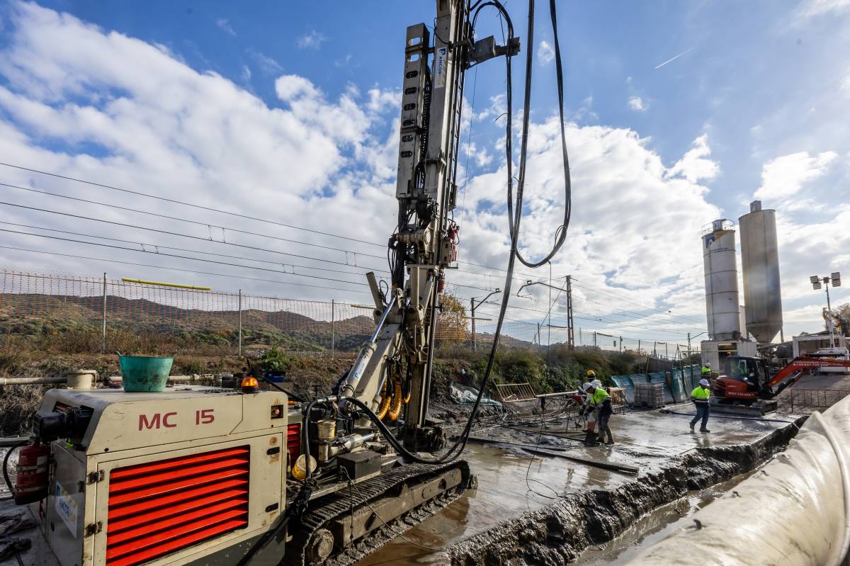 Les obres del soterrament a Montcada i Reixac - Juanma Peláez Les obres del soterrament a Montcada i Reixac