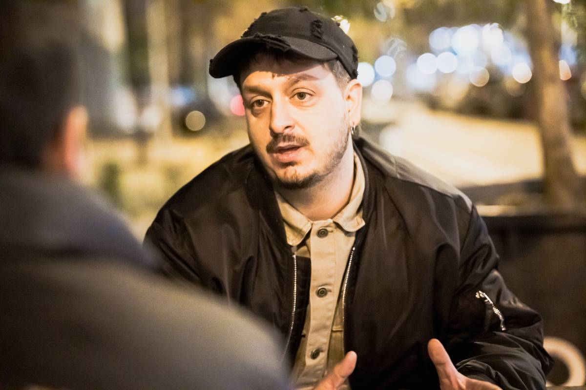 L`humorista Marc Sarrats, durant l`entrevista amb Nació - Otger Esteve L`humorista Marc Sarrats, durant l`entrevista amb Nació