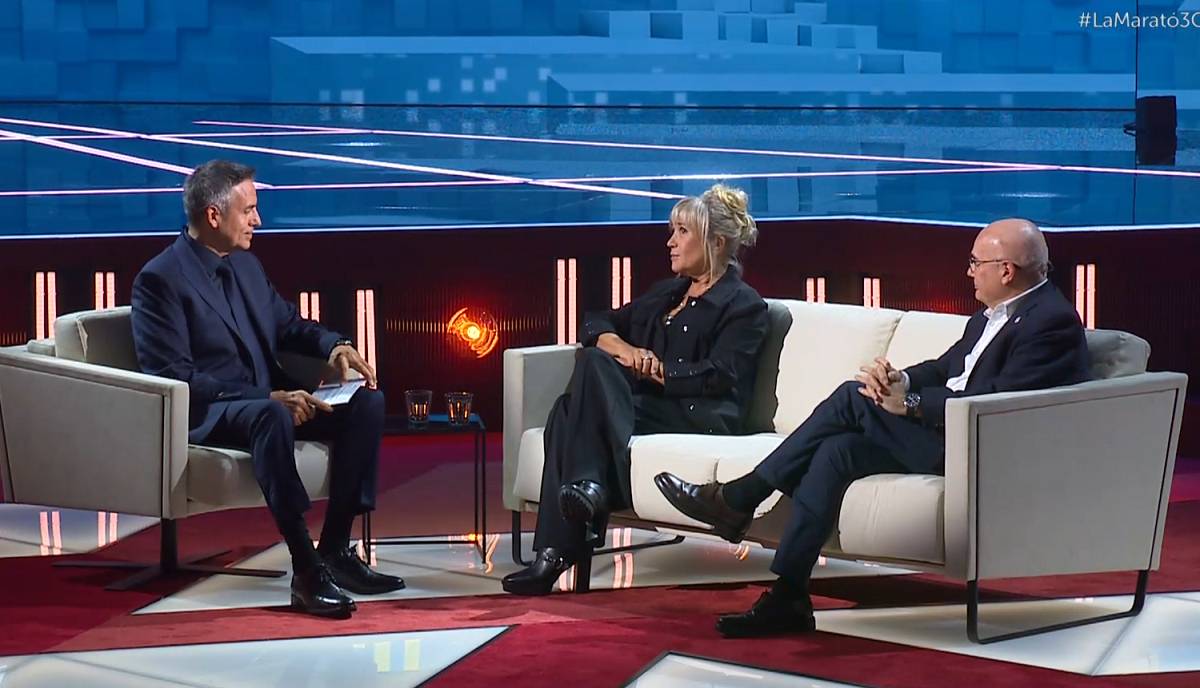 Ramon Pellicer i Júlia Otero es retroben a La Marató per parlar del càncer: «S'acosta la meta»