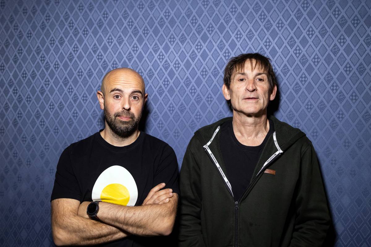 Peyu i Albert Pla, fotografiats al Teatre Coliseum  - Hugo Fernández