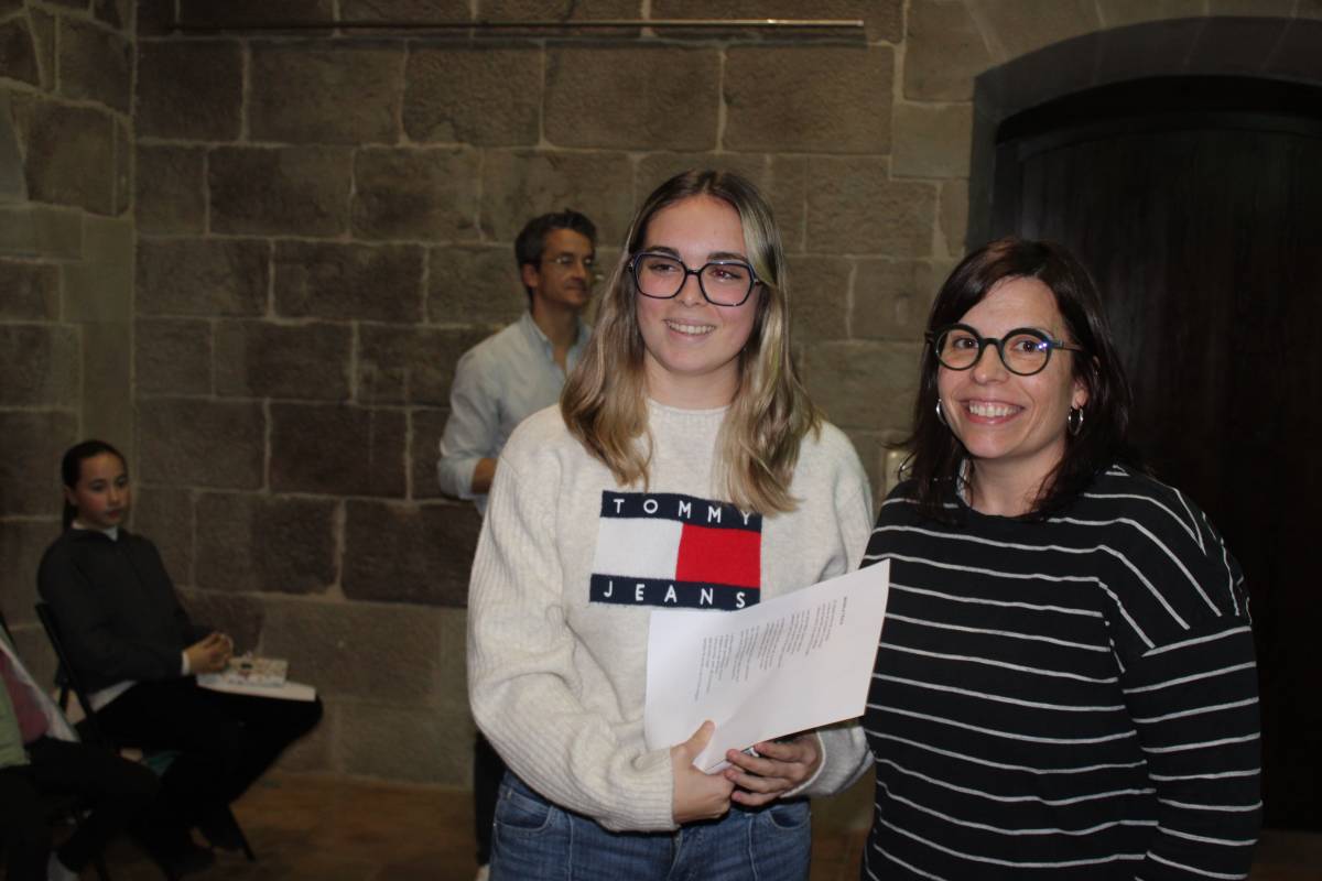 Una de les guanyadores del concurs de nadales - Ramon Estany 