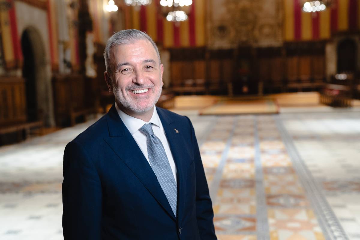 Jaume Collboni, fotografiat al Saló de Cent - Otger Esteve Jaume Collboni, fotografiat al Saló de Cent