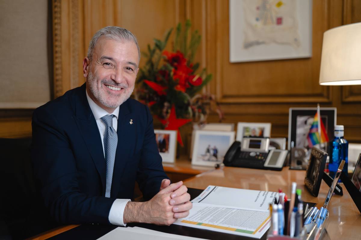 Jaume Collboni, fotografiat al seu despatx - Otger Esteve Jaume Collboni, fotografiat al seu despatx