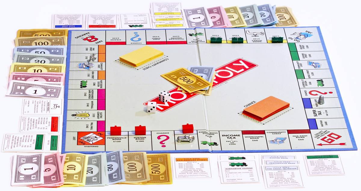 Un clàssic tauler del Monopoly - Viquipèdia Un clàssic tauler del Monopoly