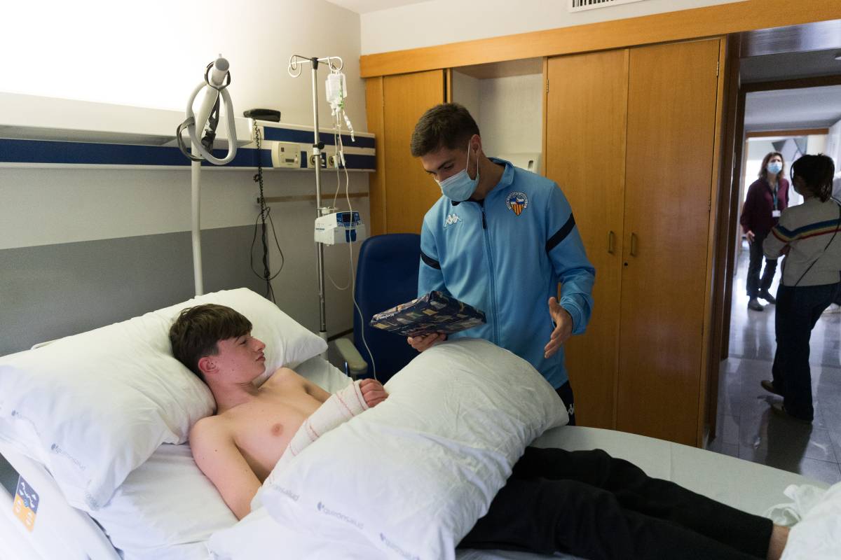 Coscia durant la visita - David Chao Coscia durant la visita