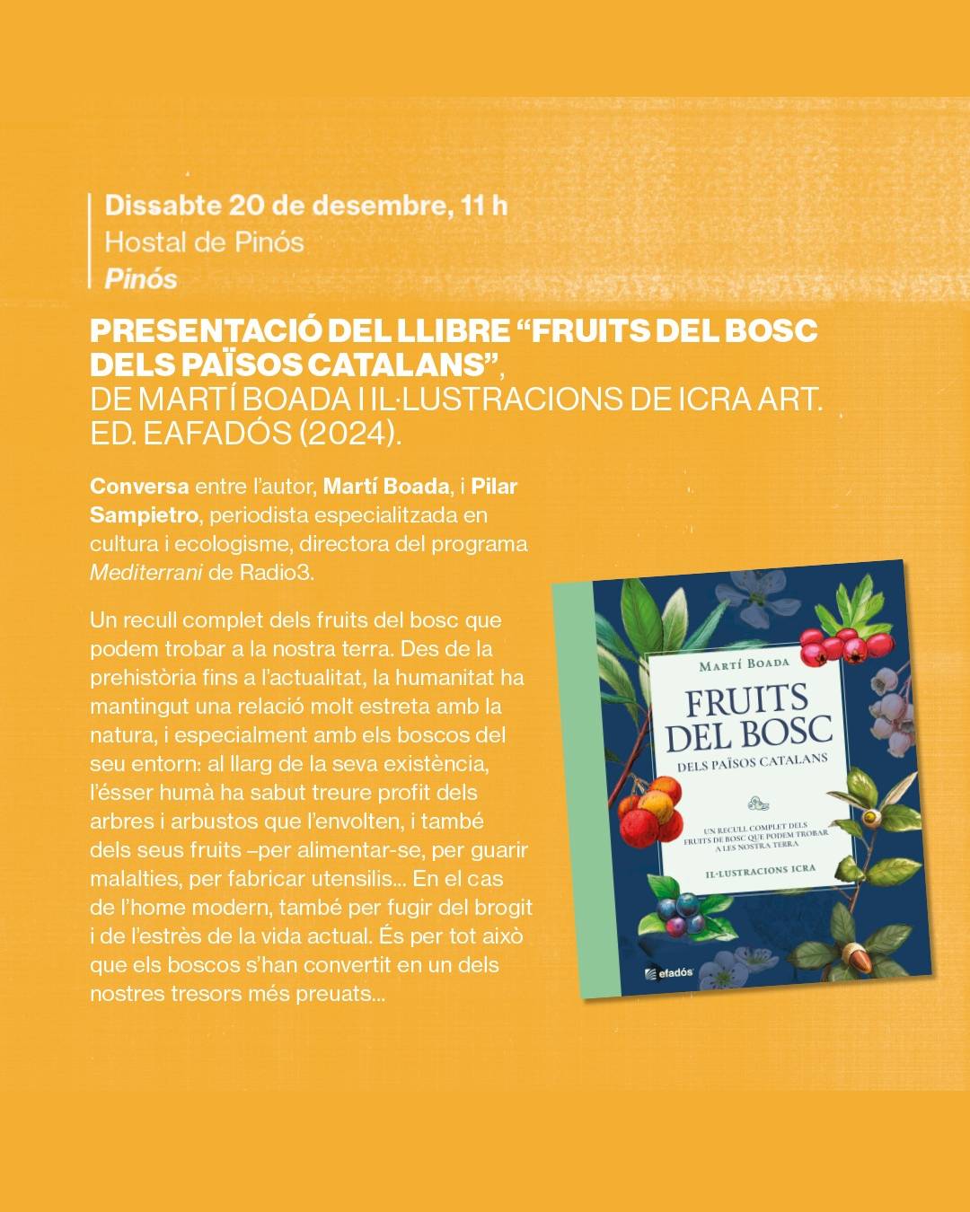 Presentació del llibre «Fruits del bosc dels països catalans»