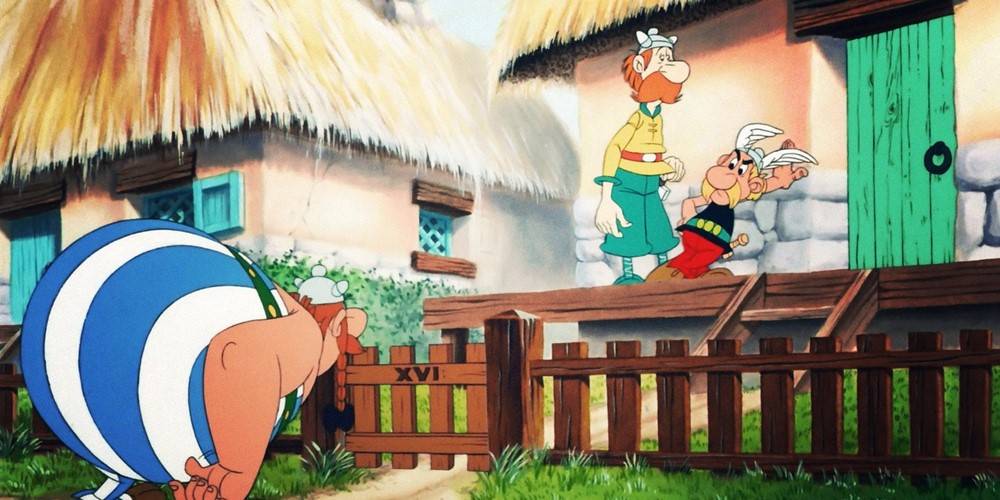 Un dels moments de la divertida pel·lícula d`Astèrix i Obèlix amb els bretons