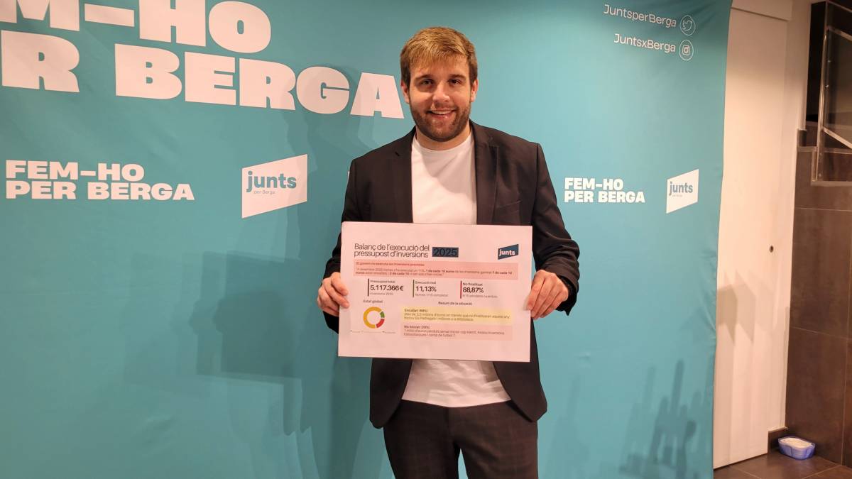 Junts per Berga suspèn l'execució pressupostària de l'ajuntament aquest 2025