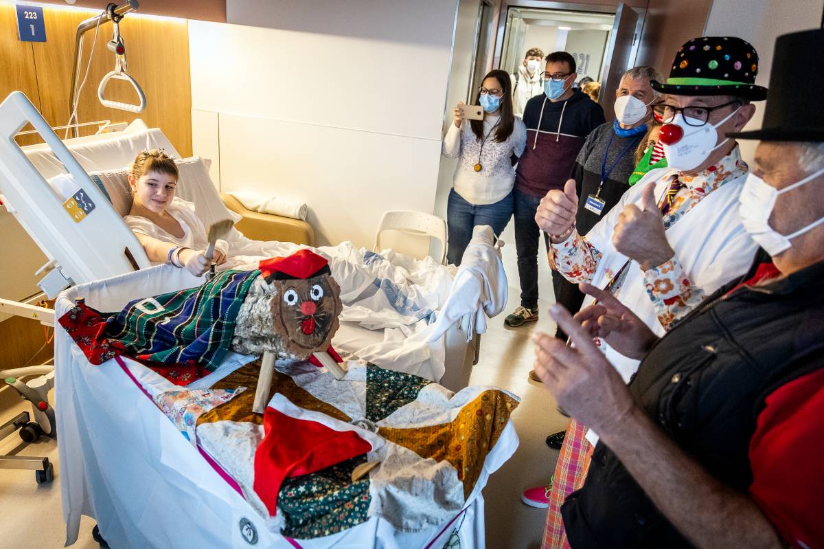 Nadal des d'una habitació d'hospital: «Intentem mantenir la il·lusió dels nens i nenes»