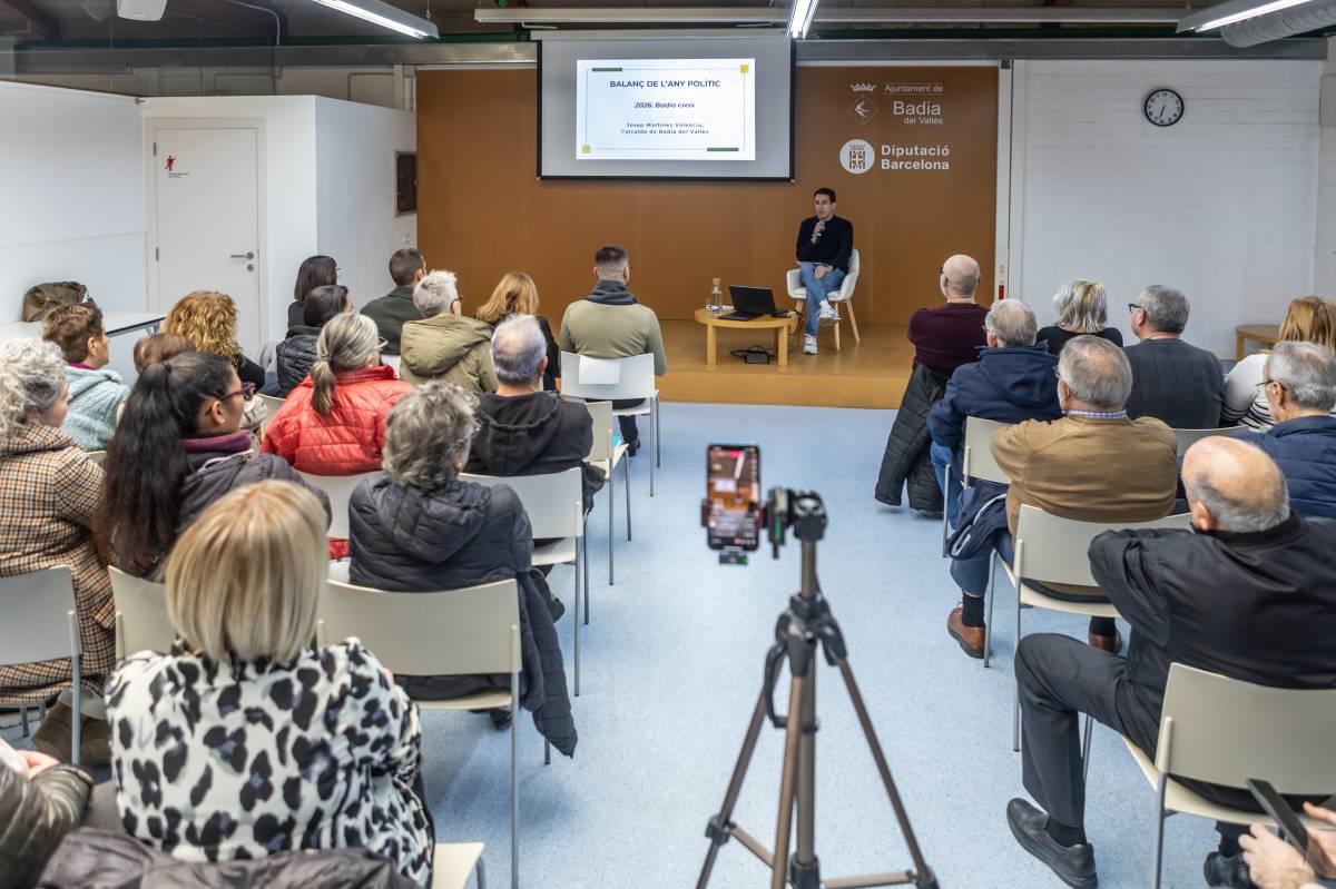 Roda de premsa de balanç de l`any a Badia