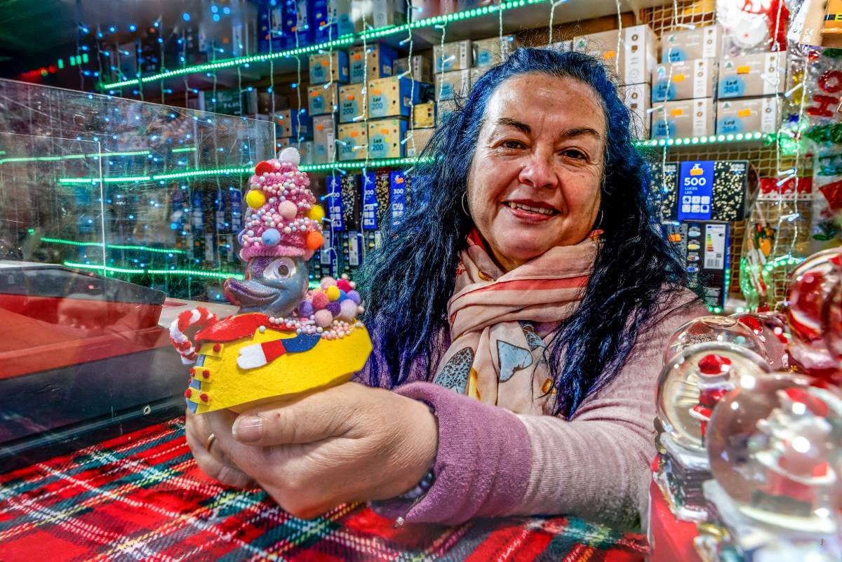 Montse Gomes Ragageles, paradista de la Fira de Santa Llúcia - JUANMA PELÁEZ